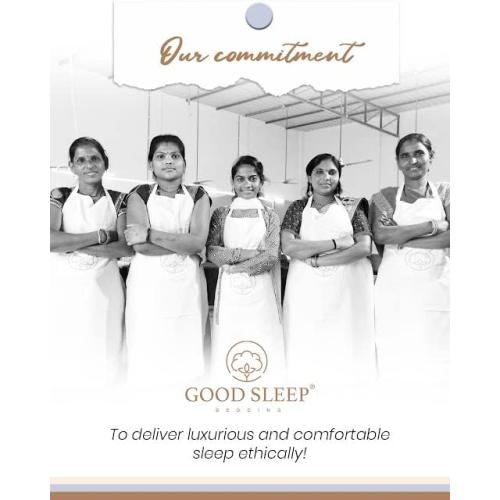 Good Sleep Bedding Cotton Sheets: 100% Long Staple Egyptian Cotton SPLIT KING LIGHTBLUE  BedSheets, 4 Piece Cotton Ivory Sheet Set, Fits Mattress Upto 16 Inches Deep Pocket