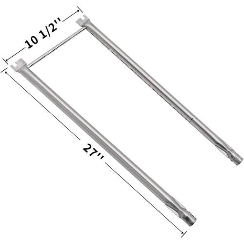 SHINESTAR 7507 Burner Tube Set for Weber Genesis Silver A, Spirit E-210, Spirit 200 Series Gas Grill (Side Control), Durable Stainless Steel, 27-Inch Long, Part #10404