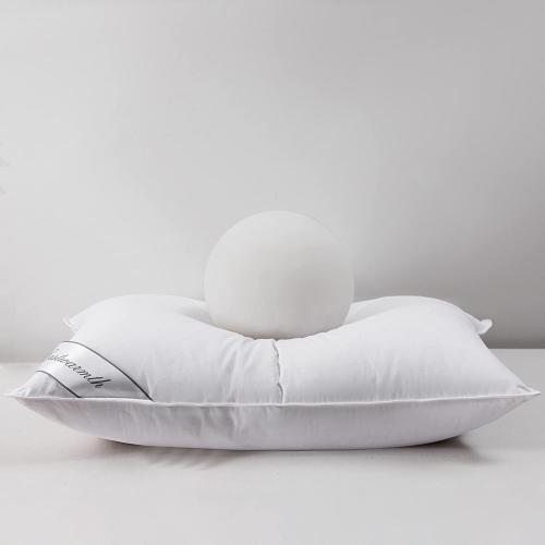 King Size Goose Down Feather Hotel Collection Bed Pillow for Sleeping for Back, Stomach or Side Sleepers King Size(20x36IN) White 1 Pack