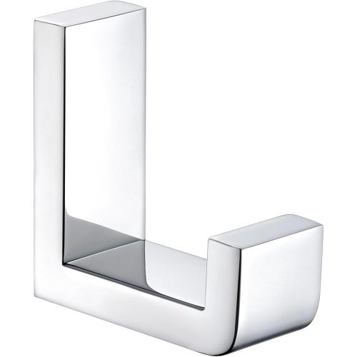 Angle Simple Towel Robe Hook Polished Chrome, 304 Stainless Steel Bathroom Hook for Wall