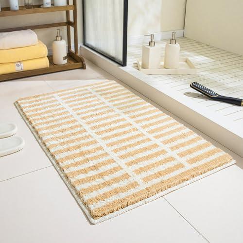 GIB Bathroom Rugs 32x20, Extra Soft Absorbent Bath Mat for Bathroom Floor