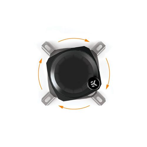 EK Nucleus AIO All-in-One Liquid CPU Cooler with EK FPT Fans, Water Cooling Computer Parts, 120mm Fan, Compatible with Latest Intel & AMD CPUs (240mm, Nucleus - CR240)