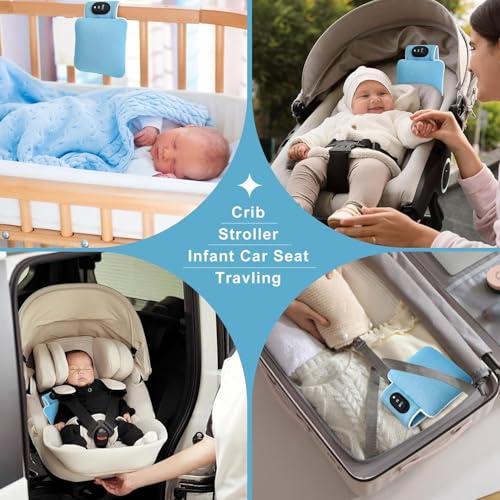 Baby Vibrating Soother,Baby Patter for Sleep,Rechargeable Baby Sleep Soother Pad with 3 Vibration Modes & 90M Timer - Portable Vibration Mattress for Crib, Bassinet, and Travel Stroller