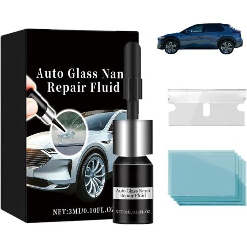 Windshield Crack Repair Kit, 2025 Upgraded Glass Crack Repair Liquid for Windscreen, Cracked Windshield Repair Kit for Car Glass Fixing, Universal Cracks Gone Glass (1pc)