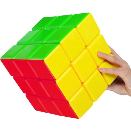 3x3 Super Big Speed Cube, Stickerless Large Cube 3x3 Puzzle Toys (18cm)