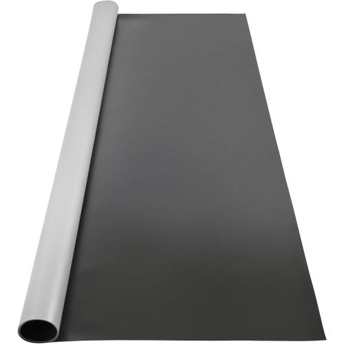 PVC Dance Floor, 6.6x3.9ft, 0.06in Thick, Black/Grey Reversible, Non-Slip, Ballet, Jazz, Hip Hop, Modern Dance, Home, Studio, Gym
