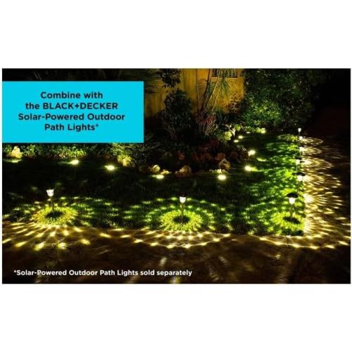 8Pack.... Solar-Powered Outdoor Disk Light