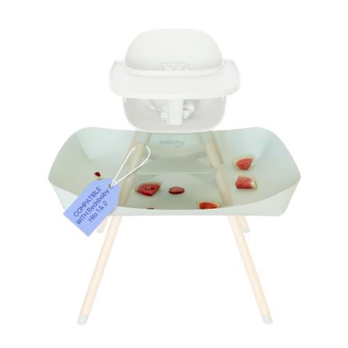 CATCHY -Food Catcher- Compatible with Lalo The Chair High Chair  11 Other High Chairs - Baby & Toddler Food & Mess Catcher -Premium Linen Inspired- Under High Chair Accessory