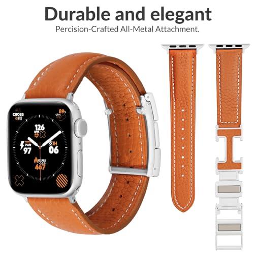 Leather Magnetic Band Compatible with Apple Watch Bands for Women
