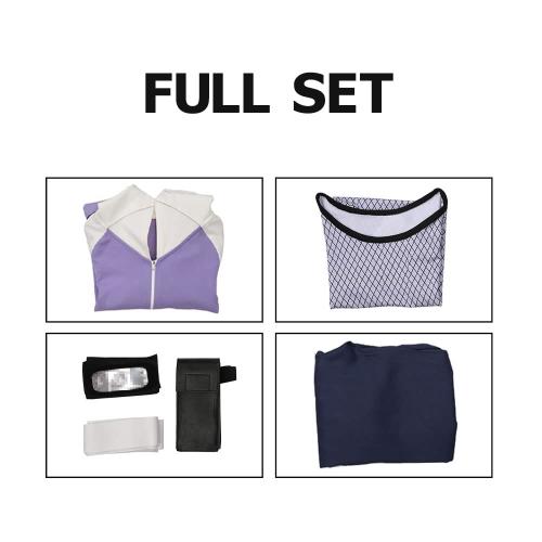 2XL Hyūga Hinata Anime Cosplay Costume Casual Hoodie Suit for Animation Exhibition Christmas Halloween Carnival Purple