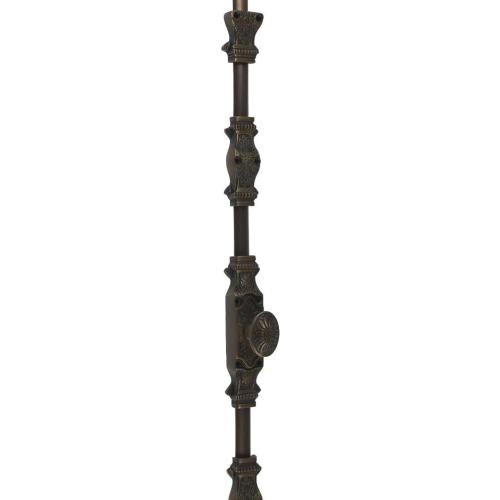 A29 Hardware 6 Feet Solid Brass Corinthian Style Window Cremone Bolt, Antique Brass Finish