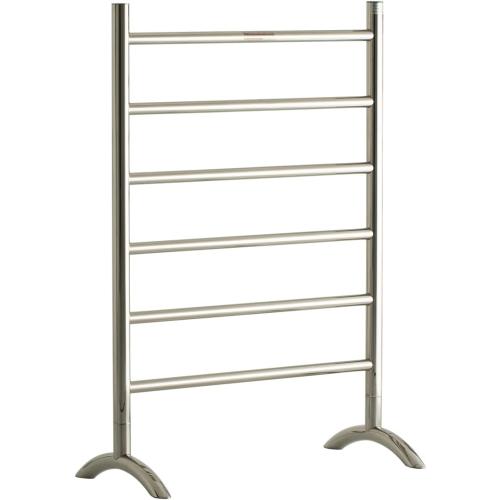 Freestanding Towel Warmer | 6 Bars, Plug-in Option, 3 Working Modes, Top-Mounted Timer, Mirror Polished Stainless Steel, 24 W x 34 H