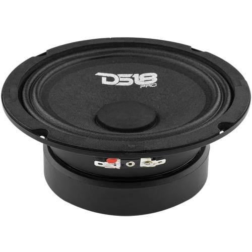 DS18 PRO-GM6SE Loudspeaker - 6.5, Midrange, Sealed Back, 480W Max, 140W RMS, 8 Ohms - Premium Quality Audio Door Speakers for Car or Truck Stereo Sound System (1 Speaker)