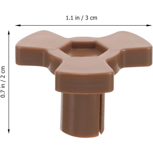 Unomor Microwave Oven Turntable Coupler Microwave Tray Drive Coupling Replacement Part Guide Support Coupler 4 Pack for Oven Parts & Accessories Repair
