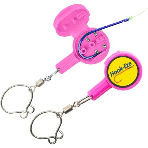 HOOK-EZE Fishing Knot Tying Tool | Protect from Fish Hooks | Tie Fishing Knots Easily | Cool Gadgets for Fishermen | Ice Fly Fishing | Fishing Accessories for Beginner Anglers | Nail Knot Tool