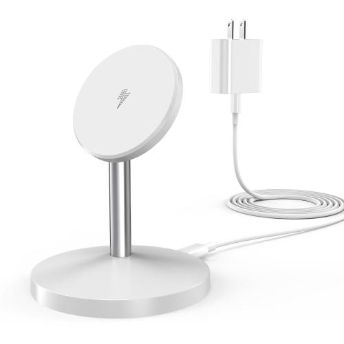 Magnetic Wireless Mag Safe Charger iPhone Stand,Magnet Wireless iPhone Charger Stand 6FT Fast Mag-Safe Charging Station Pad for Apple iPhone 16 Pro Max/16/16 Plus/15 Pro Max/14/13/12,AirPods Pro 2/3/4