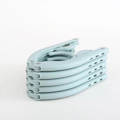 Internet celebrity popular folding hangers, colorful convenient hangers, travel clothes drying artifacts, hotels and hotels, multi-functional drying racks, Purple (Non-porous)