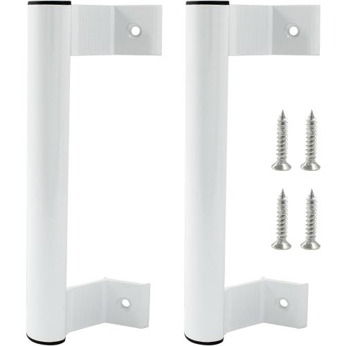 Bonsicoky Sliding Door Handle, White, 2 Pack, 8 Inch