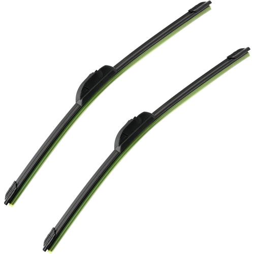 SIMPWIBLD OEM Quality 26 inch   21 inch SIMPWIBLD Premium All Season Automotive Front Windshield Natural Rubber J-Hook Wiper Blades (2 Pack)