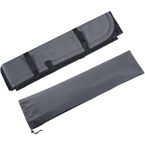 Magnetic Insulated Front Door Window Covers (Pair) for 2015-2026 Ford Transit Medium and High Roof Vans, Blackout Privacy Sun Shades for Stealth Camping – Dark Gray