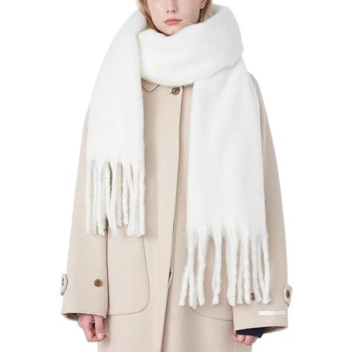 MININAI Women Chunky Scarf, Soft Warm Winter Scarf for Cold Weather, Christmas Blanket Scarves Pashmina Shawl Wrap