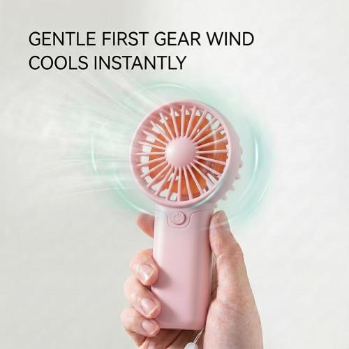 Portable Mini Handheld Fan, Personal Cooling Fan, Lightweight Small Fan for Outdoor, Camping, Travel, Home & Office/Pink