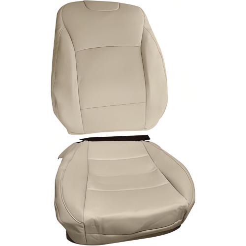 Passenger Side Bottom & Top Lean Back Perforated Leather Seat Cover Fits for Subaru Outback 2015-2019, Tan Car Seat Cushion Protector Replacement Cover