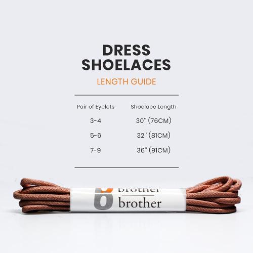 4 Colors BB BROTHER BROTHER (7 Pairs Colored Oxford Dress Shoe Laces | Shoe Strings