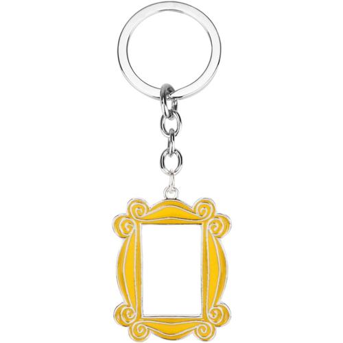 Friends TV Show Door Frame Keychain - Monica's Door Yellow Frame, BFF Gift to Friends