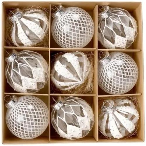 Christmas Balls, 18Pcs 8cm Christmas Balls