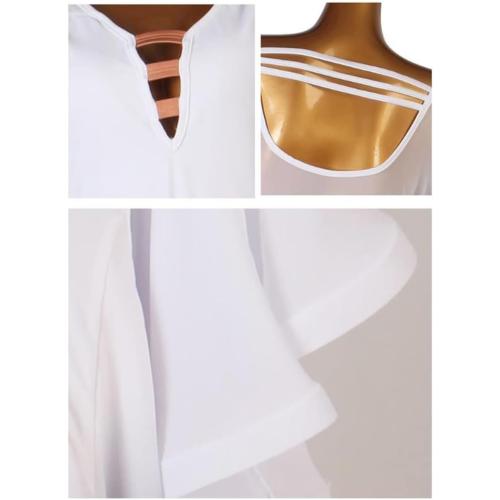 Size M /L ..V Neck Ballroom Dance Dresses for Women Waltz Competition Costumes Flamenco National Standard Performance Dress