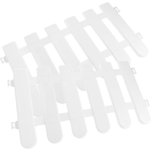 BESPORTBLE Lawn Garden White Fencing 4 Pack Plastic Fencing Panels Odorless Waterproof for Decor Border