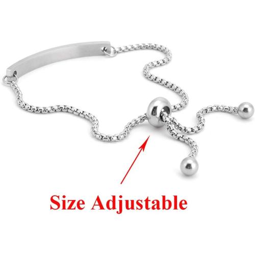 SOUSYOKYOSAM Women Bracelets for Women, Stainless Steel Inspiration Motivational Jewelry Gifts for Girl
