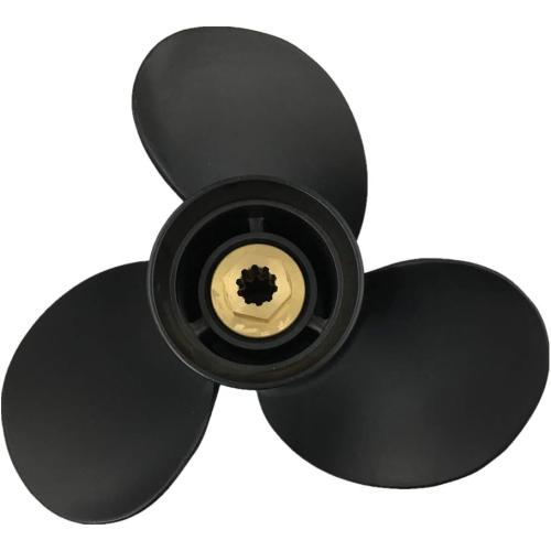 CAPTAIN Aluminum Outboard Propeller Fit Mercury Engines 9.9-25HP 10 Tooth Spline