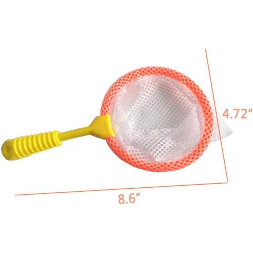 Shindel Durable Kids Bug Catcher Nets, 4PCS Insect Collecting Net Bath Toy Adventure Tool Early Learning Tool for Specimen Observation