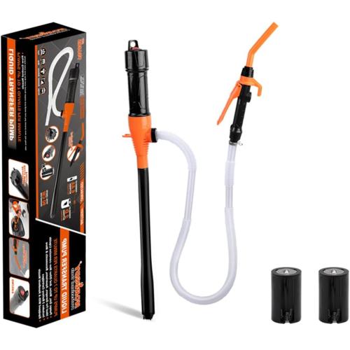 Portable Power Battery Operated Gas & Water Pump, Powered Fuel Transfer Pump, Universal Fit for Gasoline, Car, Portable Fuel Transfer Pump