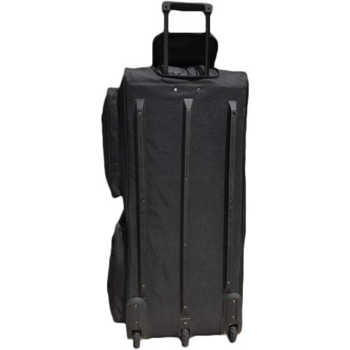 Gothamite 36-inch Rolling Duffle Bag with Wheels, Luggage Bag, Hockey Bag, XL Duffle Bag With Rollers, Heavy Duty Oversized Bag (Black)