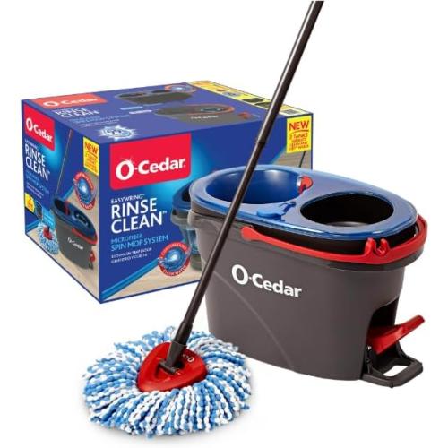 EasyWring RinseClean Spin Mop and Bucket System, Hands-Free System