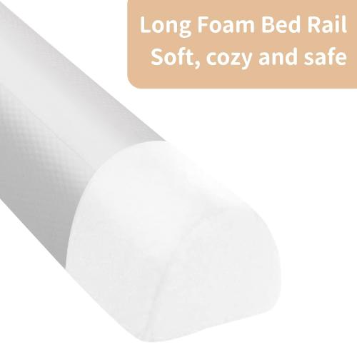 YIHATA Bed Bumpers for Toddlers 1 Pack Bed Rail for Toddlers Foam Safety Bed Guard Rail for Kids with Non-Slip Water Resistant and Washable Cover Bed Bumper for Twin, Queen, King, Full Bed