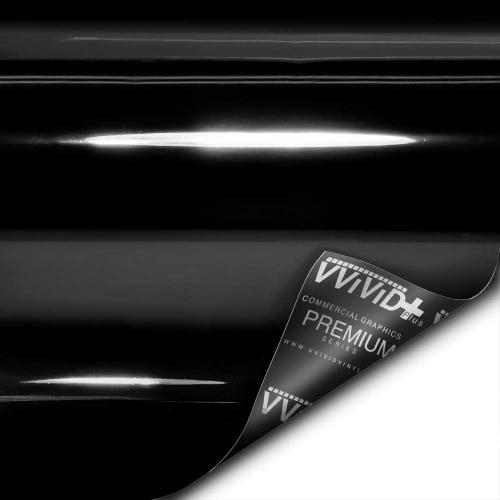 VViViD  Ultra Gloss Premium Vinyl Car Wrap Film (10ft x 5ft, Gloss Piano Black)