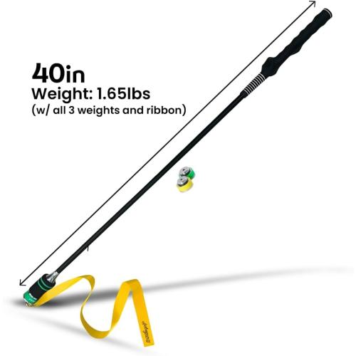 13UnderGolf TA25R Golf Swing Trainer Aid for Indoor Practice Speed and Impact Training, Improved Rhythm, Grip, Flexibility, Balance, Tempo and Strength