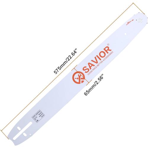 Savior 20 Inch Chainsaw Guide Bar and D70 Chain Combo, 3/8 Pitch .050 Gauge 70 Drive Links for Echo CS-590 CS-600 Poulan Pro Homelite McCulloch Replacement 200PXDD176, 27850 (Chain*2 Bar*1)