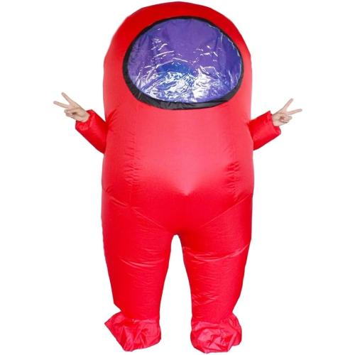 Impostor Inflatable Costume for Adult Funny Halloween Spacesuit Costume Astronaut Figures for Adult Game Fans