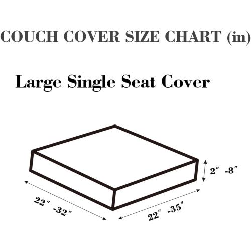 Sofa Covers Couch Covers for Sofa Pet Friendly Couch Cushion Covers Universal Sofa Covers Washable Stretch Slipcovers for Sectional Sofa (Texture Light Gray,Large Single Seat Cover)