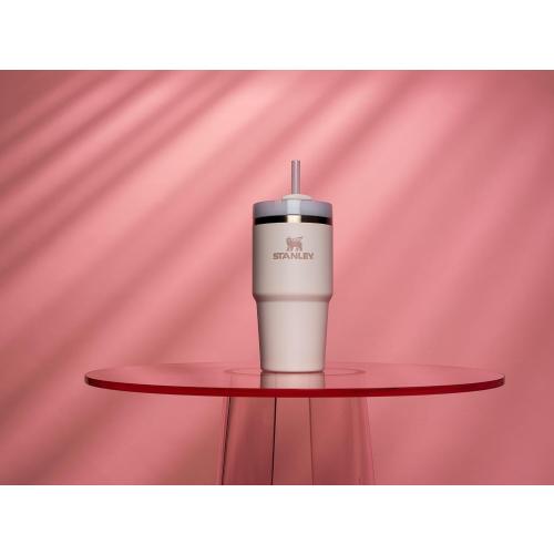 Stanley Quencher H2.0 Tumbler with Straw 20 oz | Flowstate 3-Position Lid | Cup Holder Compatible for Travel | Insulated Stainless Steel Cup | BPA-Free | Rose Quartz 2.0