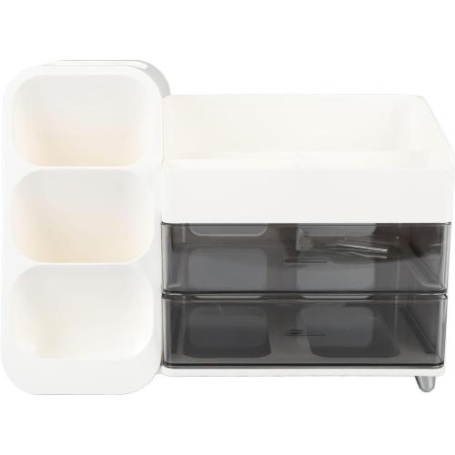 Cosmetic Display Case, Multi Compartment Skincare Storage Box Large Capacity Multi Layer Skincare Organizer for Lipsticks Skincare Makeup Tools