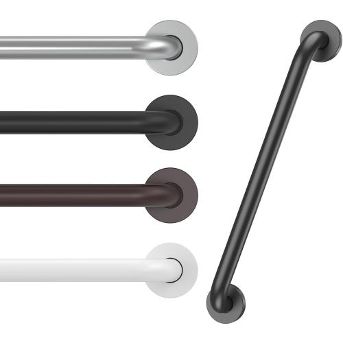 16 Inch Grab Bars for Wall Black, Safety Shower Grab Bars for Seniors Elderly Handicapped, Handicap Grab Bars for Shower with Concealed Screws, Tesuchan