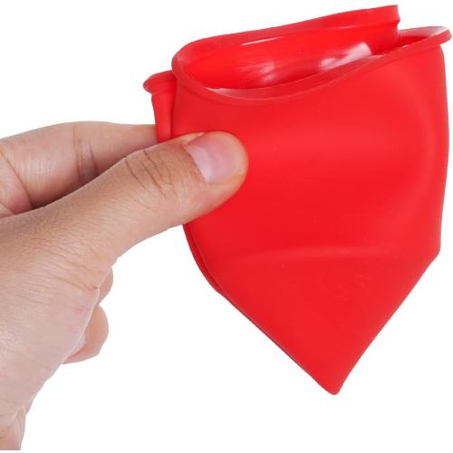 6pcs Silicone Cake Mold Baking Round Cake Molds 4 Inch Non-Stick Baking Pan Kitchen Silicone Cake Molds for Baking(Red, 4inch)
