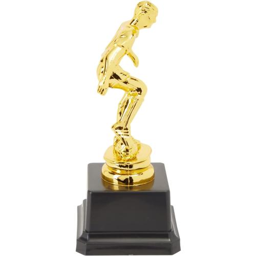 Juvale Soccer Trophy for Kids - Plastic Award Trophies - Pack of 12, 2.5 x 6 in, Gold & Black, Plastic