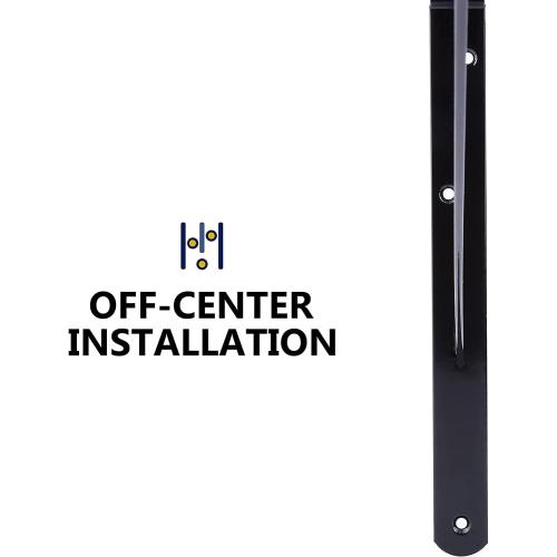 Black 16-Pack 14 Inch Heavy Duty Shelf Brackets, Large Wall Bracket for Garage Kitchen Floating Shelves, Black Powder-Coated Steel